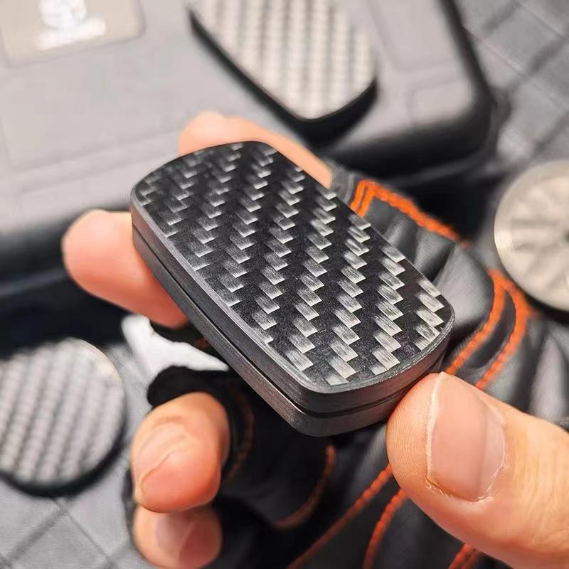 Carbon Fiber EDC Fidget Slider Adults Push Slider Fidget Toys EDC Stress Relief Antistress Hand Spinner ADHD Autism Sensory Toy