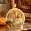 1PC Aromatherapy Candle Silicone Mold Handmade DIY Fragrance Stone Candle Gypsum Demoulding