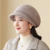 Hat Female Winter Warm Rabbit Hair Beret Cold Protective Ear Wool Hat In The Elderly Hat