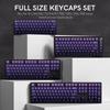 Xiaomi Gradient Purple Double Shot PBT Keycaps 132+ Keys Cherry Profile Keyboard Keycaps for Cherry Gateron MX Switches Gaming Keyboard