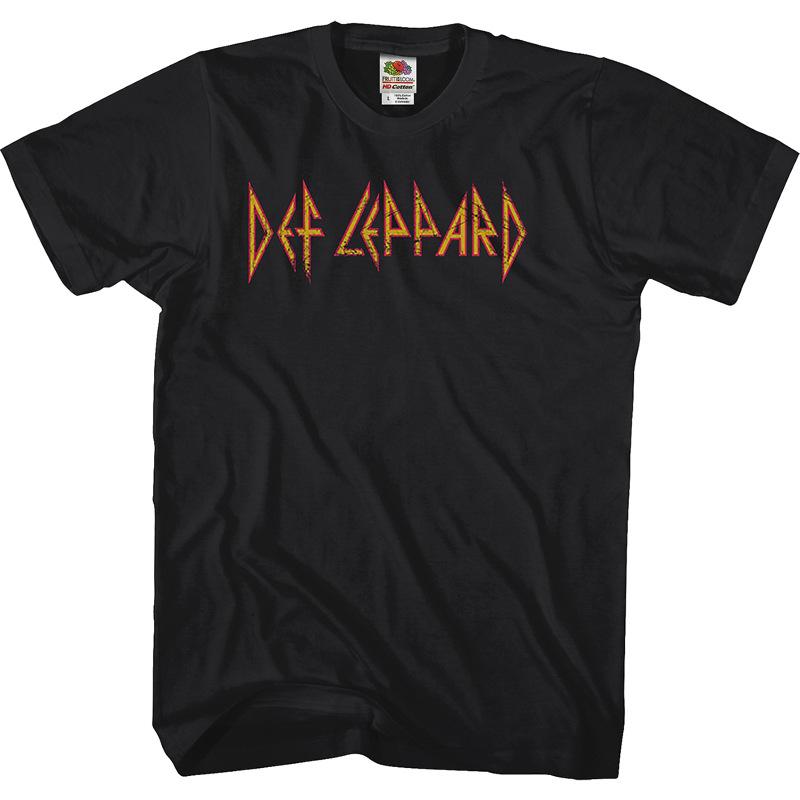 T-shirt Def Leppard 1983 USTour Vintage Street Hip Hop Hommes Femmes Coton Manches Courtes Streetwear Harajuku Vêtements Féminins Masculins