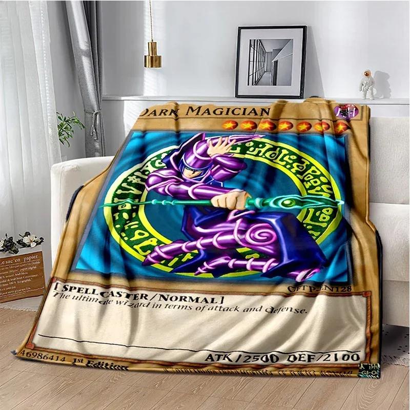 Dark Magician Throws Blanket Super Soft  mythical fantasy kawaii Blanket for Travel Bedding Couch Sofa Bed Blanket Birthday Gift