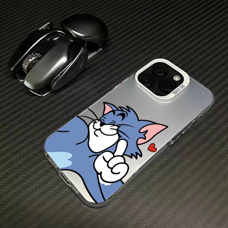 Applicable to Apple 15promax mobile phone case cat IPhone14plus protective case, personalized and creative 13 advanced sense