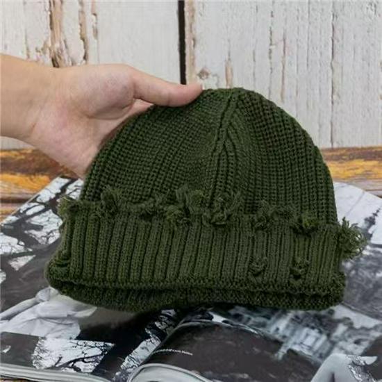 

Вязаная шапка бини в ретро-стиле по-корейски: Унисекс, Теплая шерсть, Идеально для осени и зимы