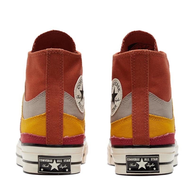 Converse Chuck Taylor All Star 1970s Vintage High Top Espadrilles Unisex Red and Yellow