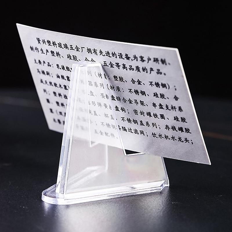 10Pcs Acrylic Stand Coin Display Easel Stand Small Shelf Collectible Game Card Holder Coin Capsule Badge Medal Holder