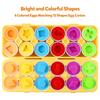 Matching Smart  Eggs Toy  For Kids  3D Puzzle Montessori Learning Education Toys Color Shape Sorter Game Easter Egg Travel Gifts