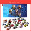 Adventskalender-Spielzeugauto-Set für Kinder mit 24 einzigartigen Sammelmotiven