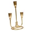 Three Head Candle Holder Iron Exquisite Candlestick Holder for Coffee Table Fireplace Decoration