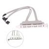 4 Port Usb 2.0 To 9 Pin Mainboard Header Bracket Extension Cable For Pc Panel