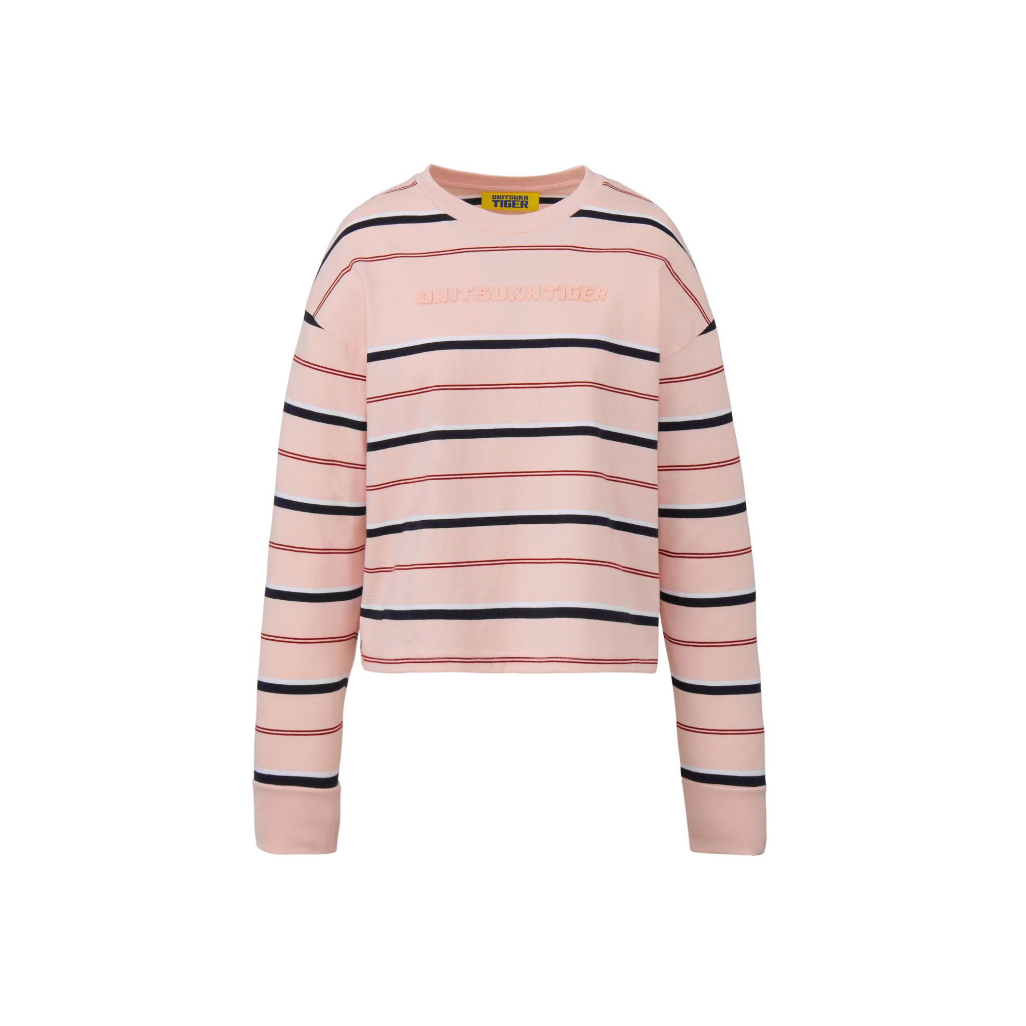 

Onitsuka Tiger Denivita Ws Ls Топ Повседневный Удобный Круглый вырез Ss26 Обычная Футболка Женские топы Розовый Синий 2182B671-701 S
