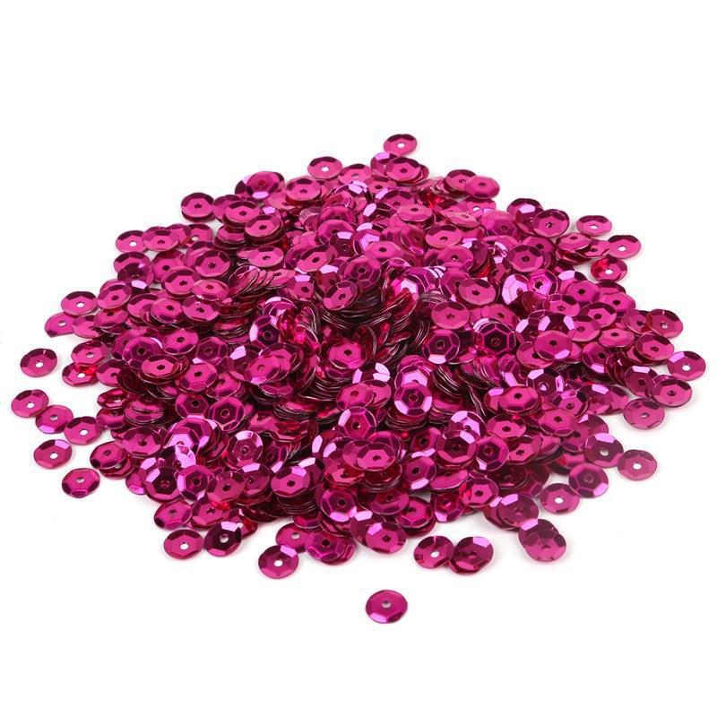 

Серебристые пайетки и бисер с блестками, сделай сам, пришивные аксессуары для одежды 6mm, 20g/bag, ~1200 pieces