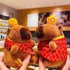 Cute Cartoon Capybara Pendant Plush Toy Doll Bag Hanging Ornaments Cute Kapila Keychain Doll Car Pendant Desktop Doll Ornaments