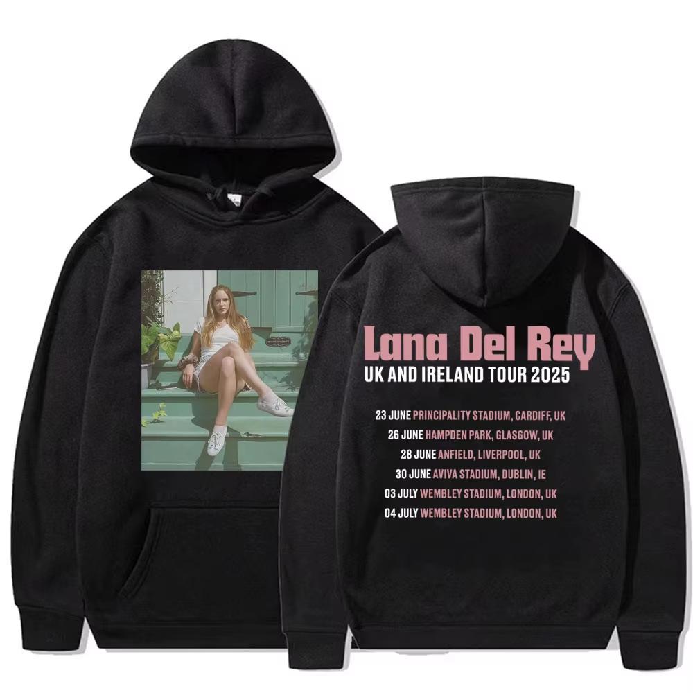

Lana Del Rey UK Ireland Tour Hoodie Men s Women Harajuku Fashion Aesthetic Sweatshirts Casual Comfort Oversized Pullovers S