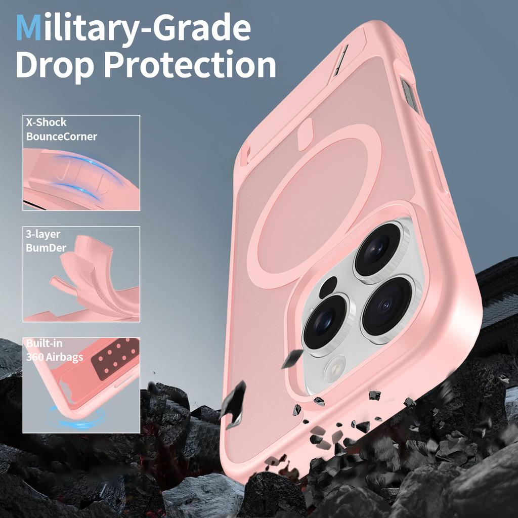 The new model is suitable for iPhone16E one-word bracket, skin-sensitive shell, two-in-one anti-drop Apple 16PRO magnetic protective cover.