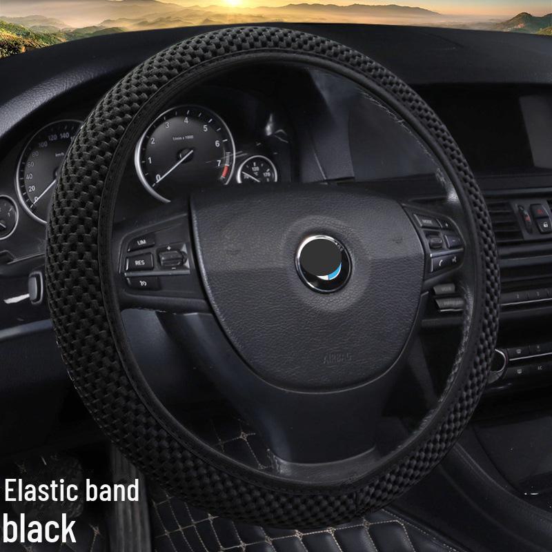 

Стильный всесезонный эластичный чехол на руль автомобиля с крупной сеткой — внутреннее кольцо не требуется Universal 37-38cm