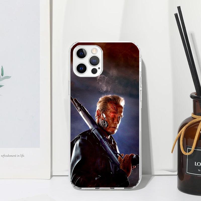 Arnold Schwarzenegger Terminator Phone Case For Iphone 17 Air 16 15 Plus 16E 14 Pro Max 13 Mini 12 11 7 8 SE Fundas Soft Back Co