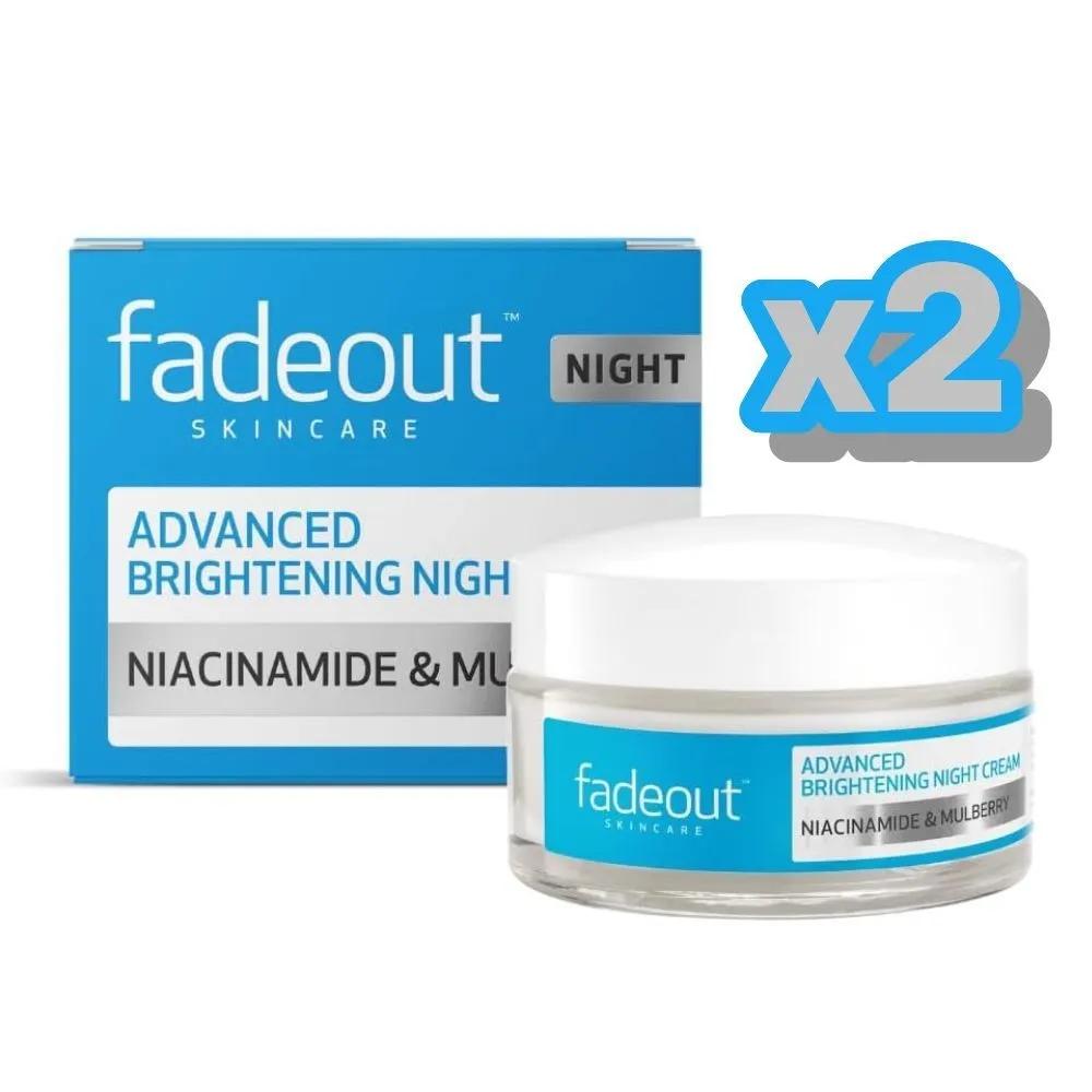 Fade Out Advanced Brightening Night Cream 50ml 2pcs fadeout