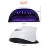 57LEDs UV LED Nail Lamp Acrylic Gel Dryer Lamp With Smart Sensor Low Heat Mode Purple Nail Art Salon Manicure Machine
