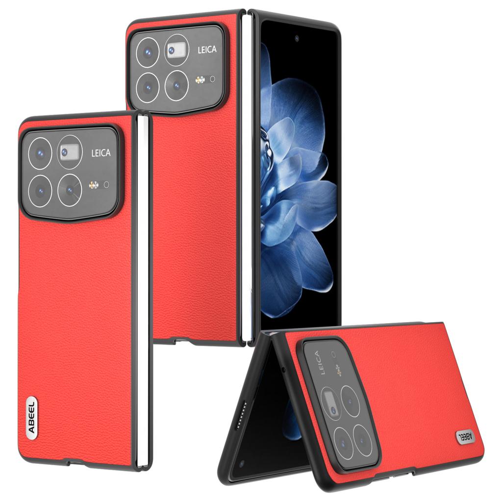For Xiaomi Mix Fold 4 5G Case Genuine Cow Leather+PC Protective Phone Cover