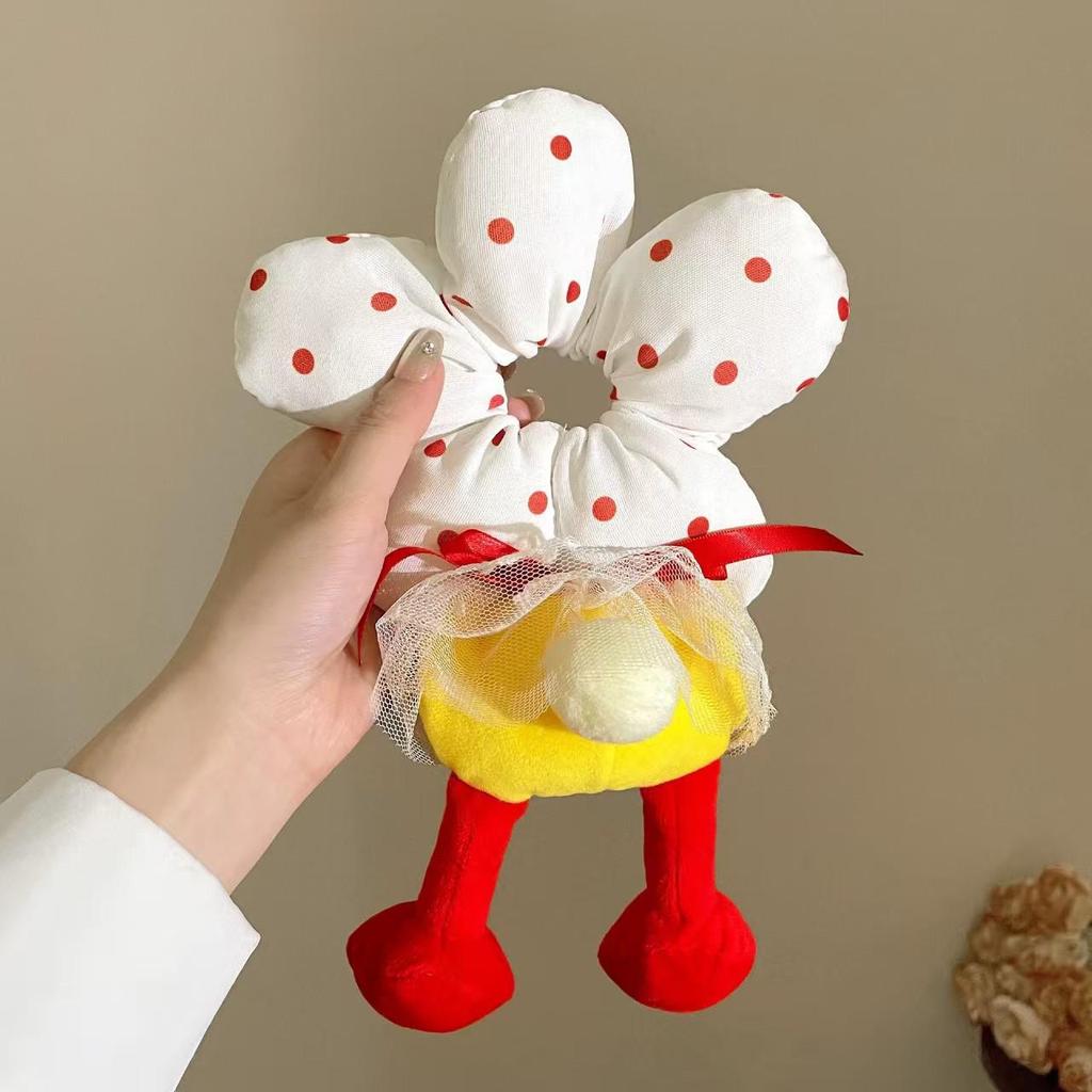 Mickey Polka Dot Cartoon Scrunchie Hair Tie Accessory 2025