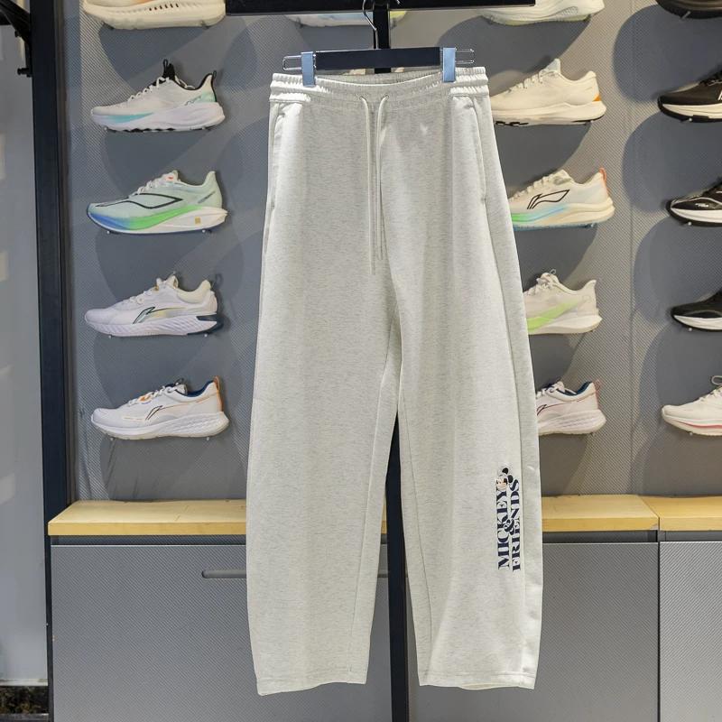 Li-Ning Women s Trend Series Sweatpants 2025 Autumn New Sweat-Absorbing Comfortable Curved-Cut Sports Pants Aklv350 L