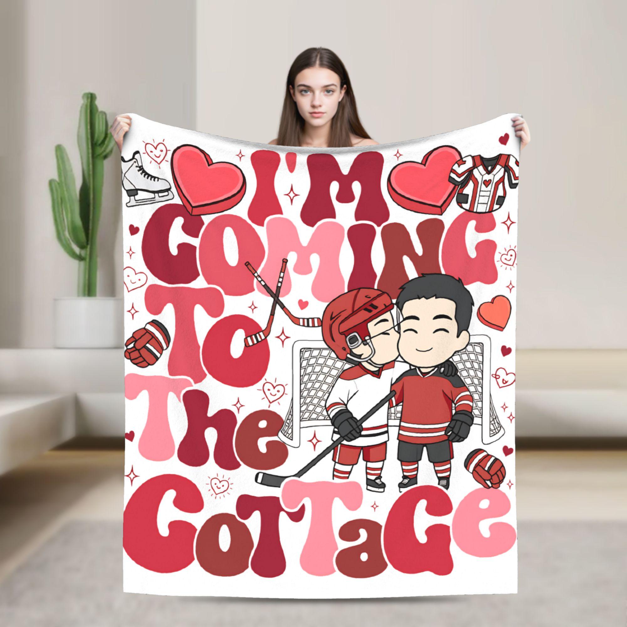 

Heated Rivalry Hockey Romance Blankets Autumn Soft Throw Blanket For Girls Chair Sofa Bed Flannel Bedspread Bed Cover 80x120cm