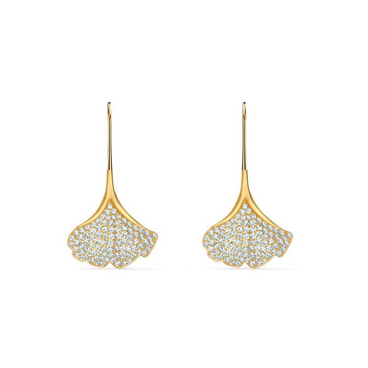 Swarovski Stunning Ginkgo Pierced Earrings Women earrings 5518176 Gold