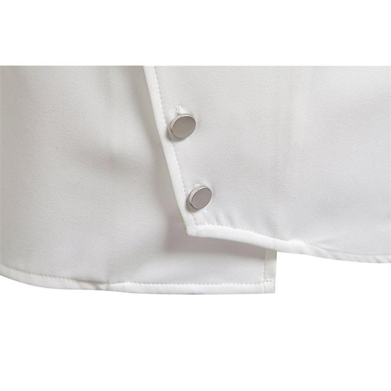 Høstmote Herre Skjorte med Diagonal Plissédesign Langermet Høy Kvalitet Vintage Herre Casual Sosial Bryllupsfest Business