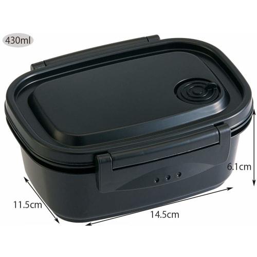 Skater Easy Light Lunch Box S Microwave Safe 430ml Black Seal Container Storage Container XPM3 Black