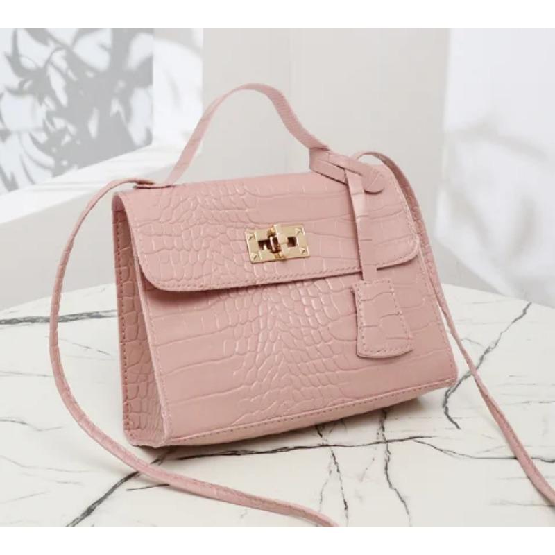 Crocodile Print Handbag Shoulder Bag PU Material for Carrying Everyday Items Outdoors Fashion Backpack Shoulder Bag for Party