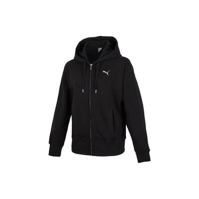 Solid Color Zip-Up Hooded Casual Jacket Women Jackets Black 676654-01