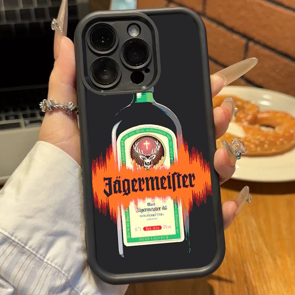 Heiße J-Jagermeisters Hüllen für iPhone 17 16 15 14 13 12 11 Pro Max Plus Schwarze Vollabdeckung TPU Stoßfeste Hülle