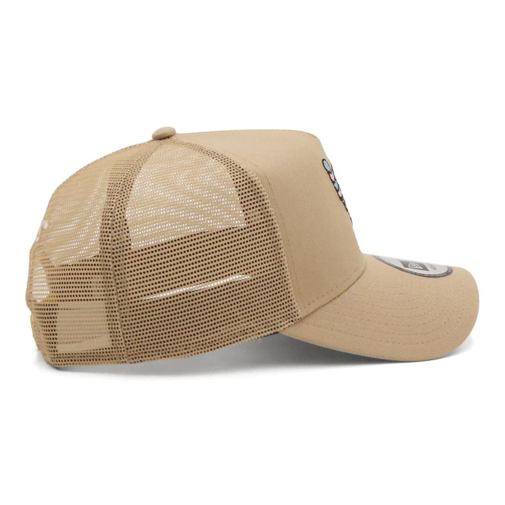 New Era 9FORTY Trucker Mesh Cap Camel Peanuts Snoopy ONSPOTZ and 9FORTY Stylish Streetwear Travel Sun Gift Idea A-Frame (14676942, NER36C4691), Beige,