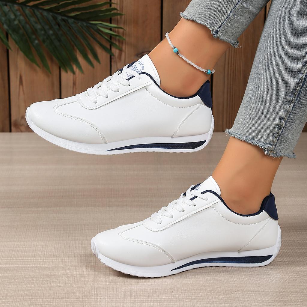 Spring Casual White Sneakers for Women – Trendy Versatile Athletic Shoes, Korean Style Students' Fashionable Footwear, Autumn New Arrival