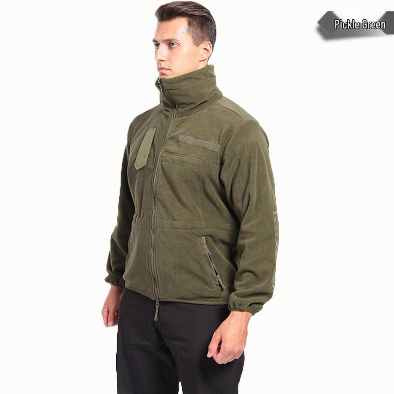 

Мужская флисовая ветровка приталенного кроя со стойкой 2XL