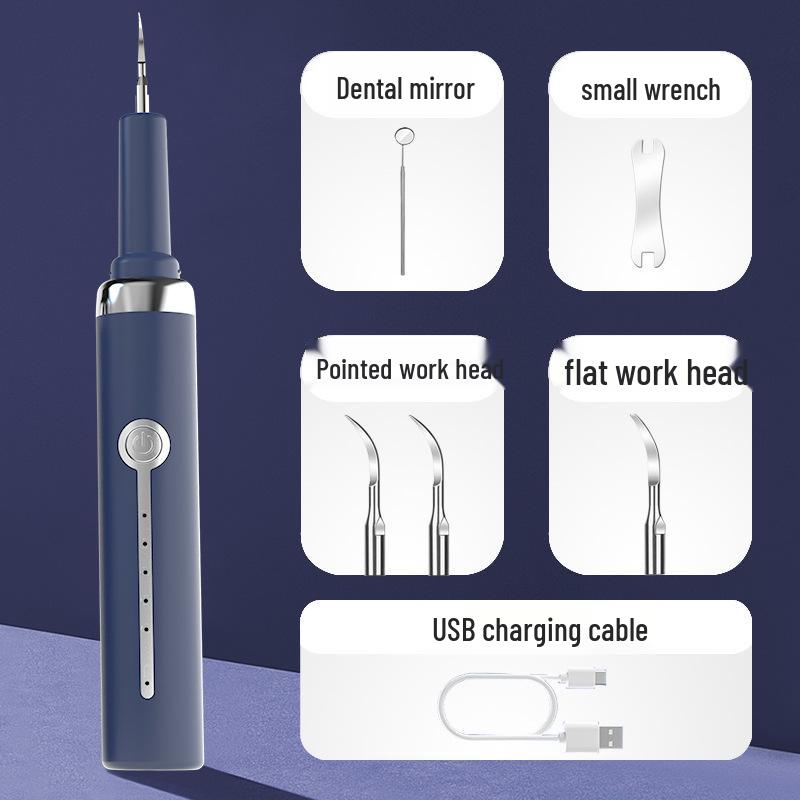 

Portable Ultrasonic Dental Scaler & Water Flosser for Oral Care синій