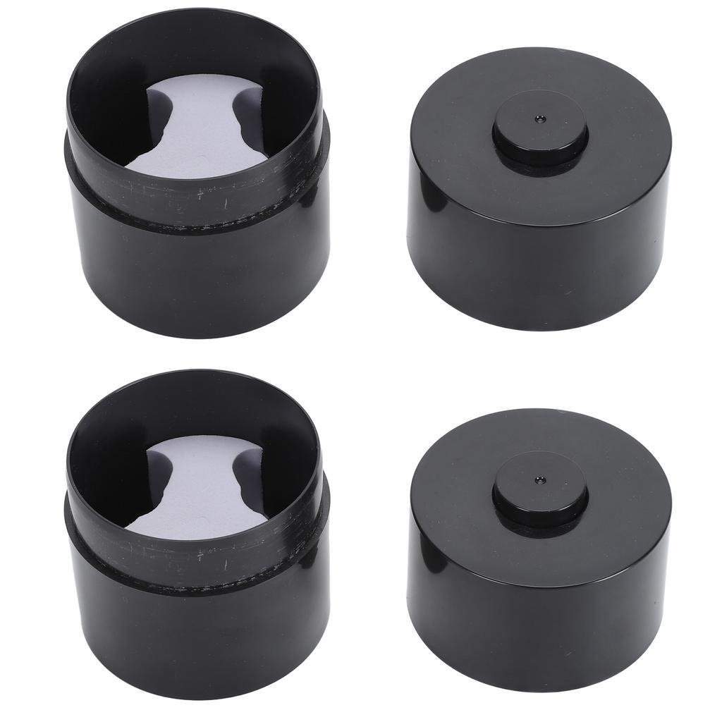 2PCS Nail Glue Storage Jar Portable Leakproof Vacuum Sealing Lash Extension Jar Black