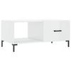 VidaXL Coffee Table High Gloss White 90x50x40 Cm Engineered Wood 829214