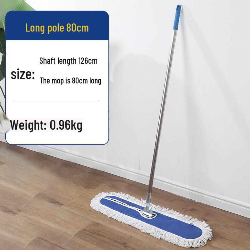 Rotating Cotton Thread Dust Mop for Home, Hotel & Homestay - Dual-Use for Dry & Wet Cleaning