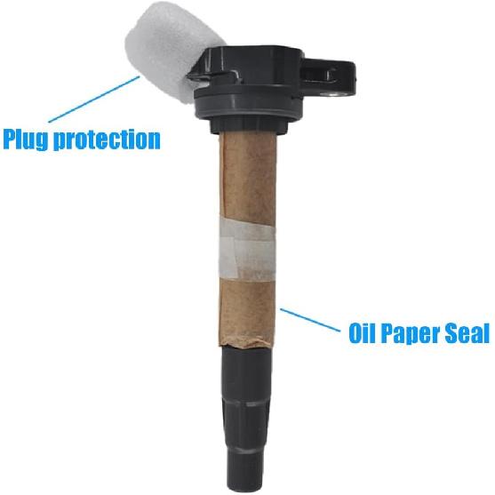 Iridium Spark Plug Ignition Coil Pack UF596 Set of 4pcs Compatible with 2009 2010 2011 Toyota Corolla S Matrix Prius 2012 2013 2014 CT200h IM XD