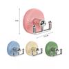 Suction Cup Hook Cute Adhesive Hook Bathroom Door Hanging Rack Kitchen Double Headed Strong Load-bearing Adhesive Hook Key Hooks