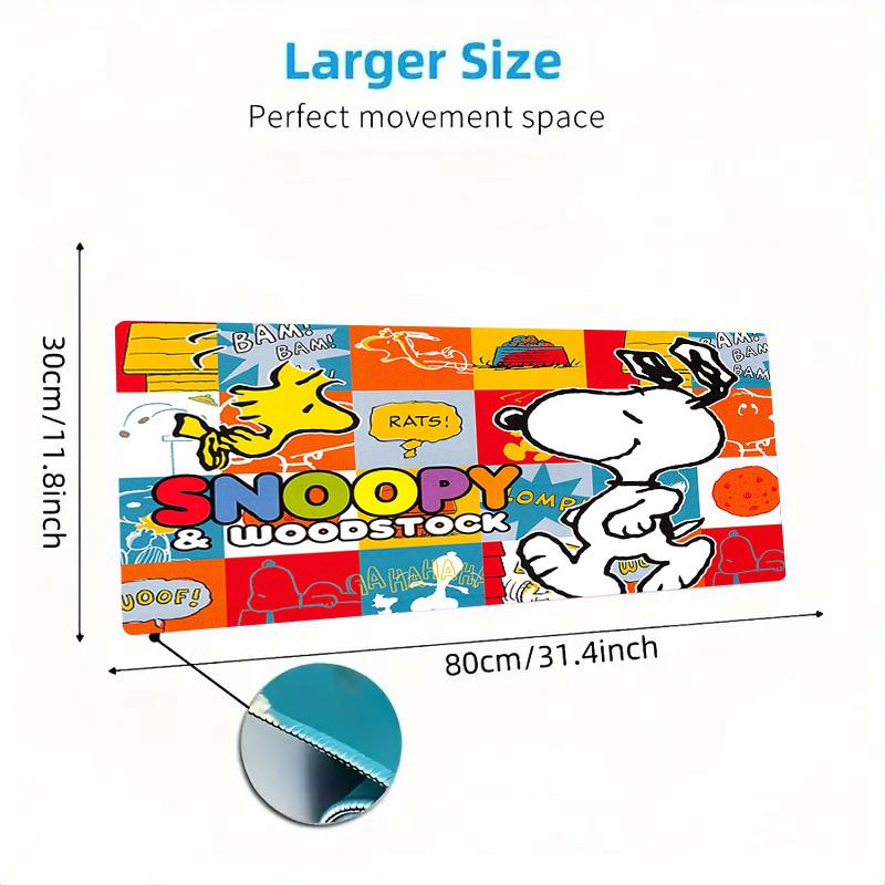 Dog Snoopy Color Mouse Pad Large Gaming Table Cushion Non-slip Laptop Tablet Big Mousepad XXL Mat Mini PC Playmat With Lock edge