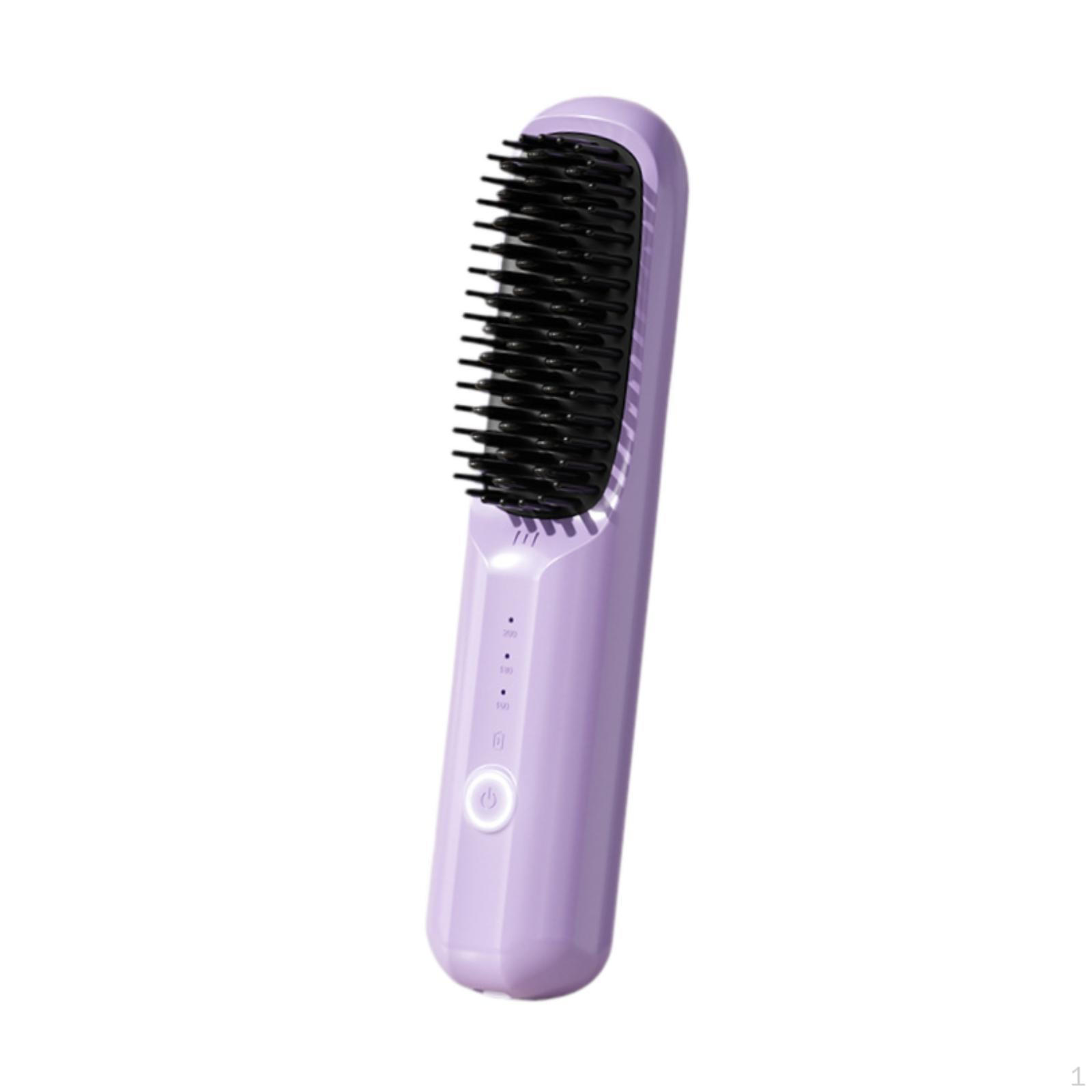 Hair Straightener Brush, Mini Straightening Iron, Brush Electric Comb for Salon
