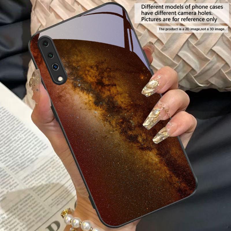 Space Nebula Wallpaper For Samsung Galaxy A50 A52 A52s A53 A54 A55 A56 A51 A80 A70 A71 A35 A34 A30 A26 A25 A22 Glass Phone Case