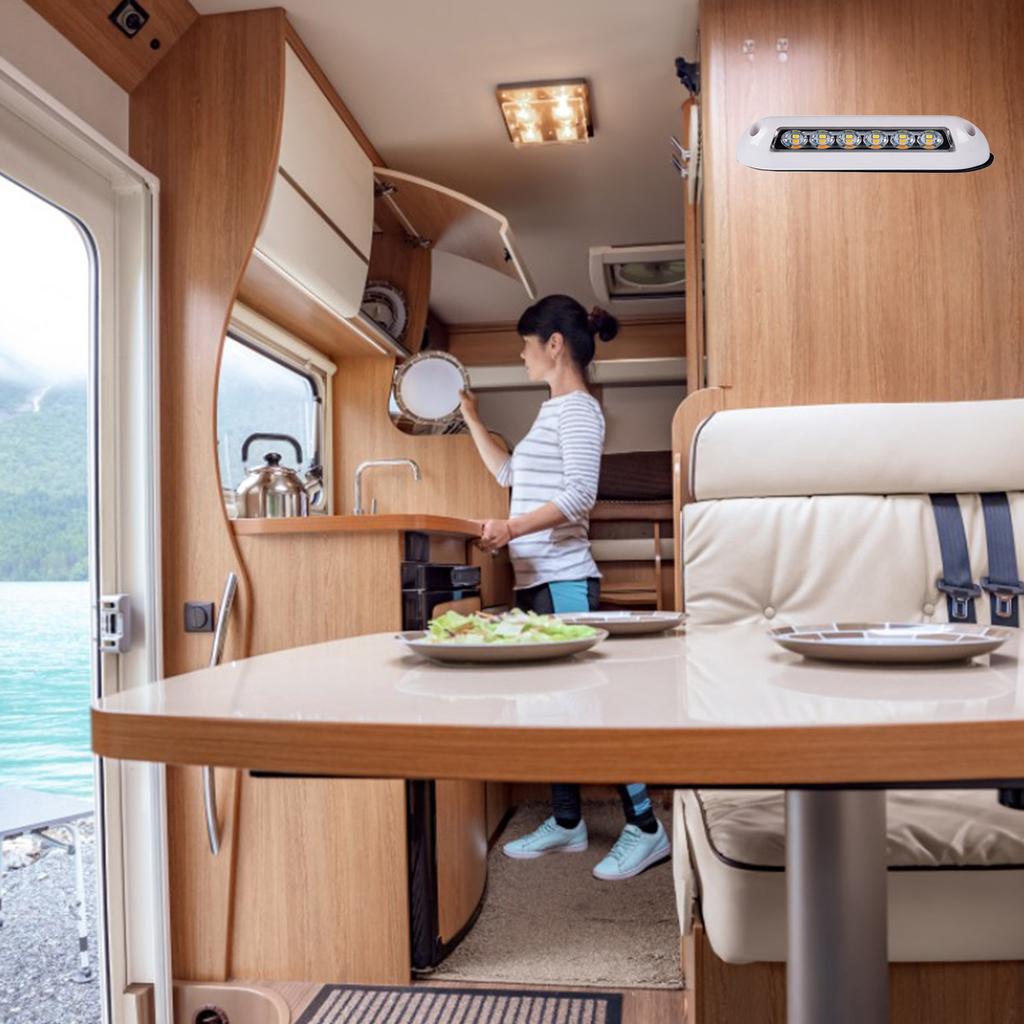 Upgraded LED Awning Light Exterior Strip Lamp Side Light Simple Installs Suitable for Caravans Motorhome RVs Campervan