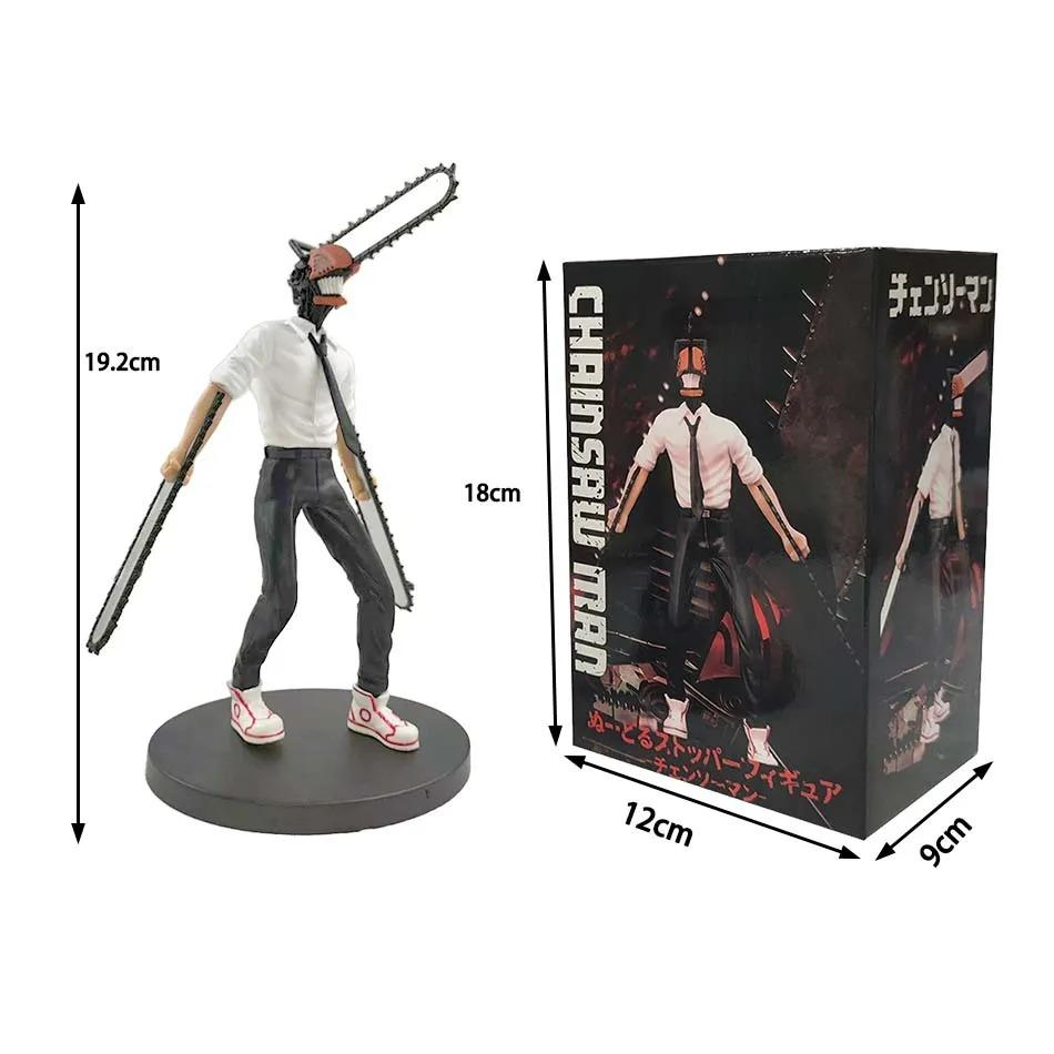19cm Chainsaw Man Denji Anime Figure Denji/Power Action Figure 1560 Chainsaw Man Denji Figurine Adult Collectible Model Doll Toy