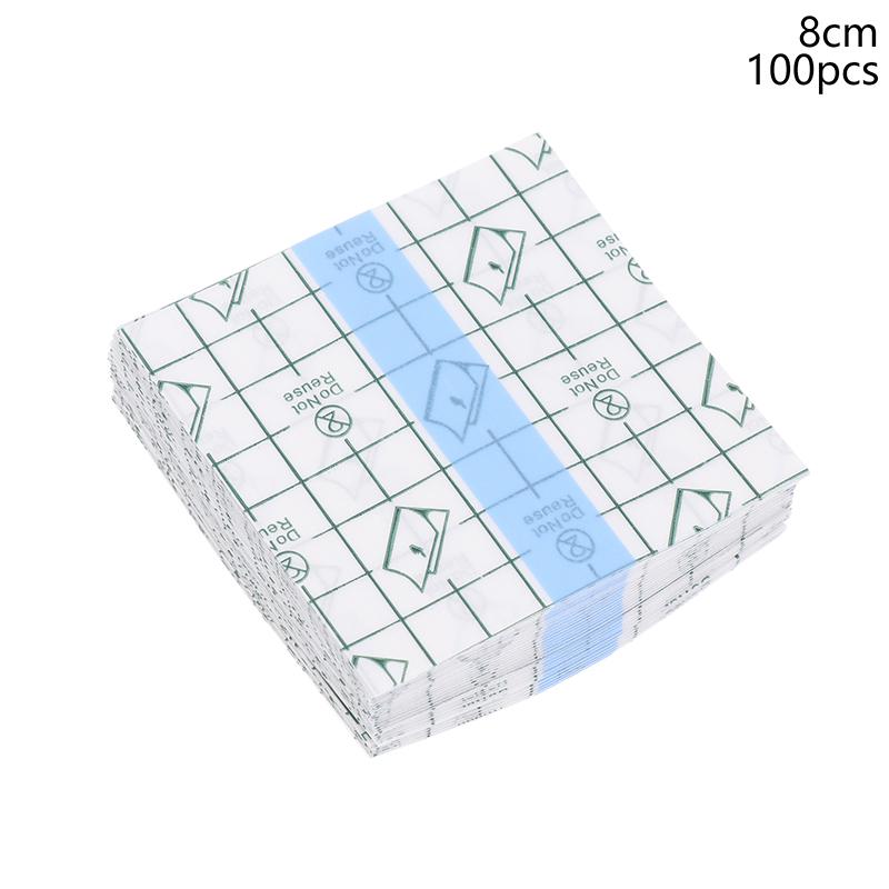 100Pcs Medical Adhesive Waterproof Tape Transparent Tape Pu Anti-Allergic Medicinal Wound Dressing Fixation Tape
