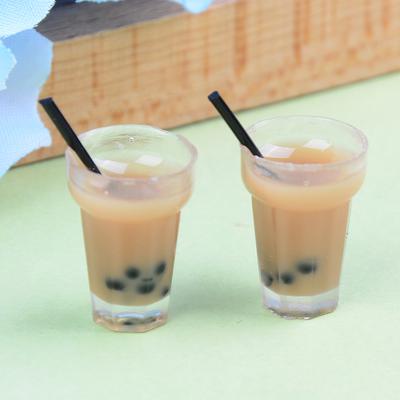 2Pc Doll House Miniature Tea With Milk Cups Food Drink Beverage Toy Decor