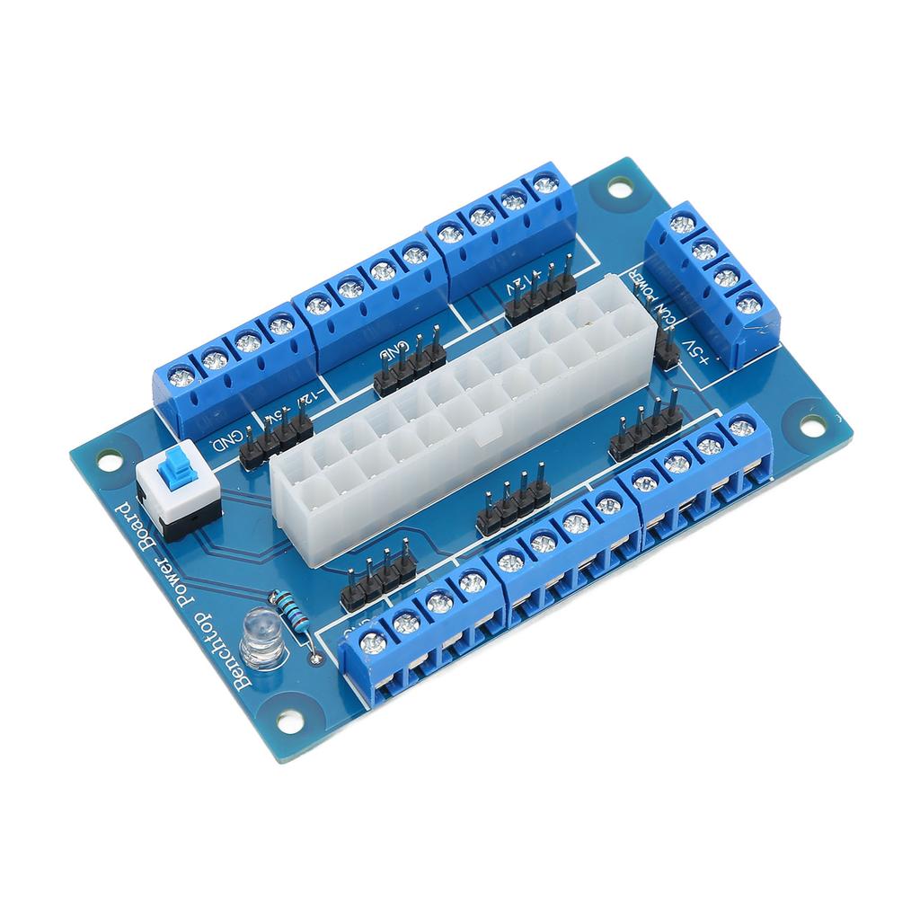 24 20 Pin ATX DC Power Supply Breakout Board Module Power Supply Breakou Board with LED Indicator Light